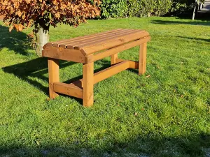 Valley Backless Garden Bench - Timber - L39 X W99.5 X H43 cm - Fully Assembled