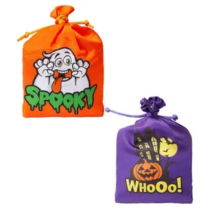 Halloween Bag with Creepy Sounds Halloween Party, Trick or Treat  Pumpkin Purple