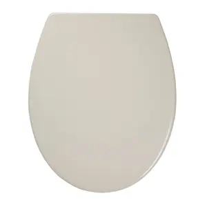 Cooke & Lewis Diani Pebble Round Soft close Toilet seat