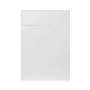 GoodHome Stevia Gloss white Drawer front, Pack of 1 (H)715mm (W)497mm (T)18mm