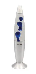 16inch Wax Lava Lamp Mood Motion Relaxation Lighting Bedroom & Living Room Decor - Clear / Blue