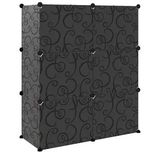 Berkfield Shoe Rack Black 84.5x31x93.5 cm PP