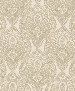 Galerie Emporium Gold Mehndi Damask Embossed Wallpaper