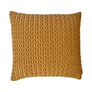 Amory Luxe Gold Velvet Filled Cushion