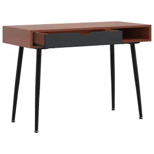 Berkfield Computer Desk with Drawer Brown 110x50x75 cm Engineered Wood