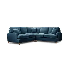 Sofas Express Tenby Navy Blue Tailored Pleat Manhattan 2 Seater Sofa