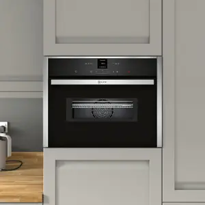 NEFF C17MR02N0B Built-in Compact Oven with microwave - Stainless steel