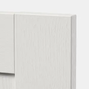 GoodHome Alpinia Matt ivory wood effect Shaker Highline Cabinet door (W)450mm (H)715mm (T)18mm