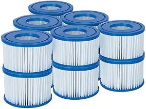 Bestway Lay-Z-Spa Hot Tub Filter Cartridge VI for All Lay-Z-Spa Models - 6 x Twin Pack (12 Filters)