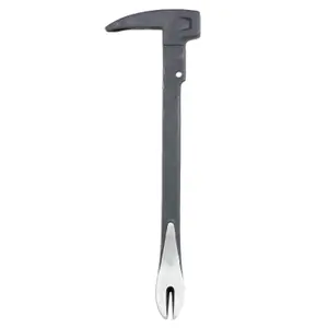 SPARES2GO Nail Puller Hammer Crowbar Double Ended 3-in-1 Prying Lifting Crow Bar Tool (10" / 250mm)