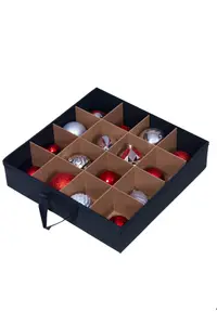 Multi-purpose Decorations Storage Ottoman Box - With Partitions & Trays