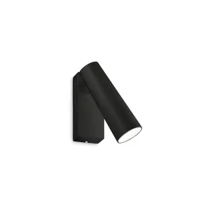 Luminosa Pipe Wall Adjustable Reading Light Black 3000K