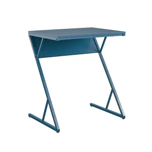 Regal Accent Table Laptop Desk in Metal Blue