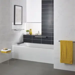 Ideal Standard Gloss White Easy access bath with 0 Tap holes (L)169.5cm (W)79.5cm