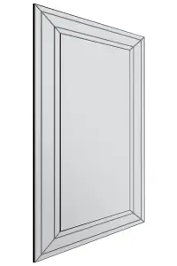 MirrorOutlet Langley All Glass Modern Bevelled Leaner Mirror 174 x 85CM