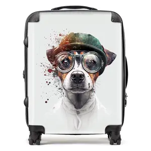 Jack Russell Terrier Dog Splashart Suitcase - Large