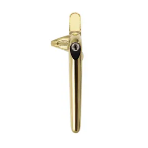 Universal Cockspur Window Handle Kit - Right, Polished Gold/White