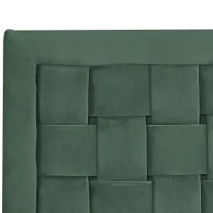 Velvet EU Super King Size Bed Green LIMOUX