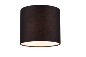 GoodHome Kpezin Charcoal Fabric dyed Light shade (D)15cm