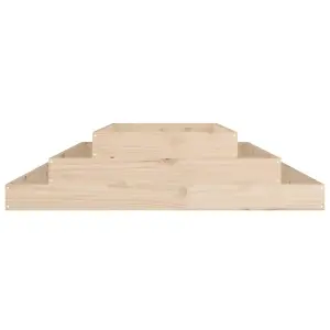 Berkfield Planter 110x110x27 cm Solid Wood Pine