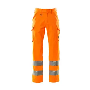 Mascot Safe Light Thigh Pocket Trousers (Hi-Vis Orange)  (36.5) (Leg Length - Long)