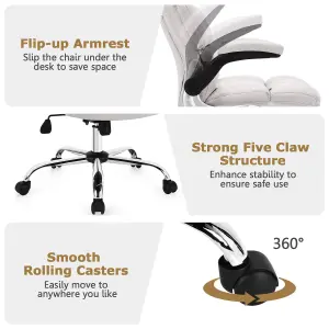 Costway Executive Office Chair Ergonomic Padded High Back Swivel Computer Desk Chairs