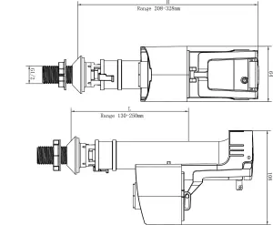 Flomasta Brass & plastic Bottom entry Fill valve