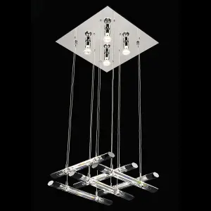 Luminosa Diamond Modern 16 Light Pendant Ceiling Light, GU10 + G4