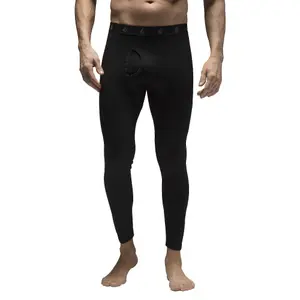 Heat Holders - Mens Lightweight Thermal Long John Bottoms L Black