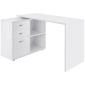 L-Shape Desk White