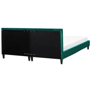 Velvet EU Super King Size Bed Emerald Green FITOU