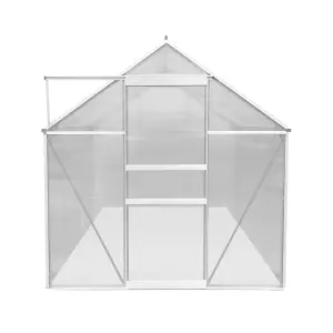 Polycarbonate Greenhouse 6ft x 10ft - Silver