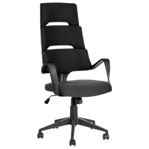 Beliani Modern Office Chair Black GRANDIOSE