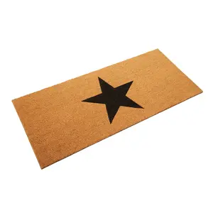 Interiors by Premier Big Black Star Extra Large Doormat