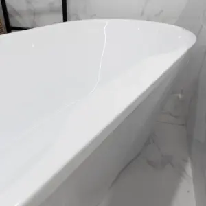 Viktor Benson Onyx 1655mm Freestanding Double Ended Bath