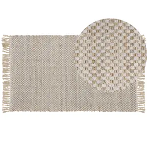 Jute Area Rug 80 x 150 cm Beige ZERDALI