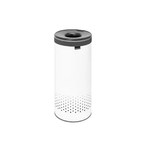 Brabantia Laundry Bin White / 63.5cm H x 30cm W x 30cm D