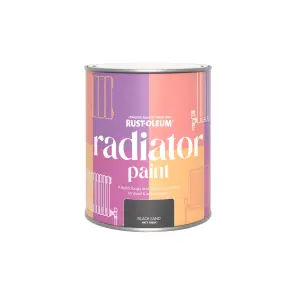 Rust-Oleum Black Sand Matt Radiator paint, 750ml