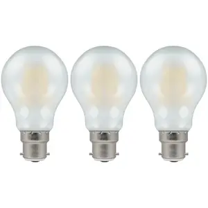 Crompton Lamps LED GLS 5W B22 Dimmable Filament Pearl Warm White (40W Eqv) (3 Pack)