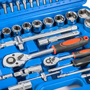 Socket Set & Screwdriver Bit Torx Ratchet Driver Case Tool Kit 94pc 1/2" & 1/4"