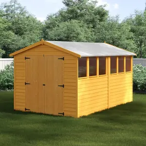 Garden Value 8 Ft. W x 12 Ft. D Overlap Apex Shed No