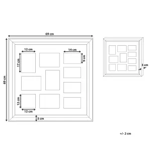 Photo Frame DALABA Square Silver