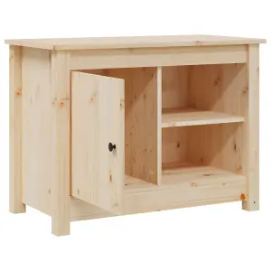 Berkfield TV Cabinet 70x36.5x52 cm Solid Wood Pine