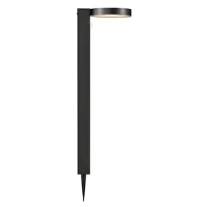 Rica Black Solar Powered Metal Pathway Lights