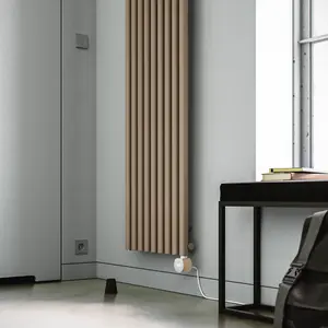 Terma 230V 1.5kW Quartz Mocha Smart Vertical Oil-filled radiator