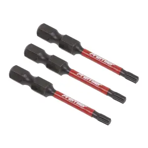 Sealey TRX-Star T15 Impact Power Tool Bits Forged From S2 Steel 50mm 3pc AK8241