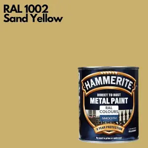 Hammerite Smooth Direct To Rust Metal Paint 750ml RAL 1002