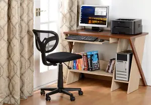 Clifton Standard Computer Chair Armless in Black