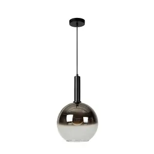 Lucide Marius Modern Pendant Light 30cm - 1xE27 - Black