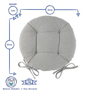 Harbour Housewares - Round Garden Chair Seat Cushion